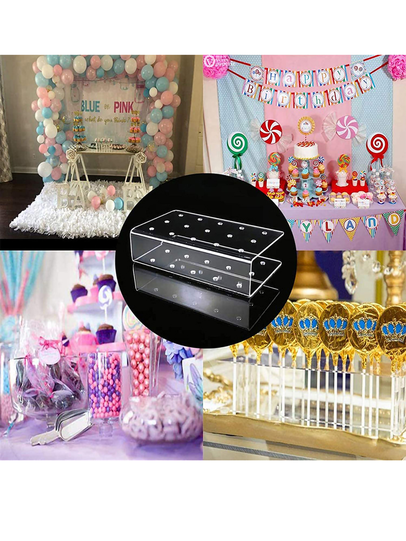 1PC 15 Hole Cake Pop Stand Can - Pop Display Shelf avis et prix
