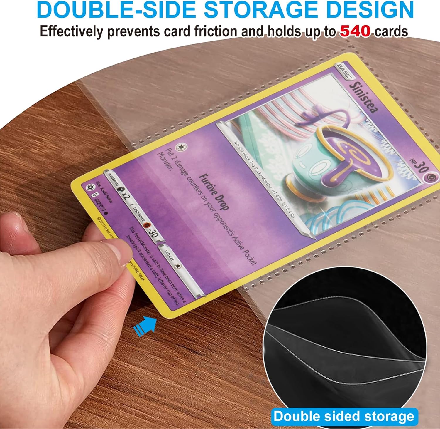 540 Pockets Double-Sided Tradi - Pokemon Binder Card avis et prix