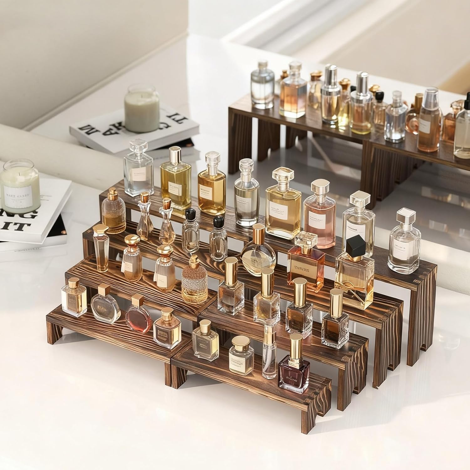 2 Tier Wooden Cupcake Stand Se - Display Risers Set avis et prix
