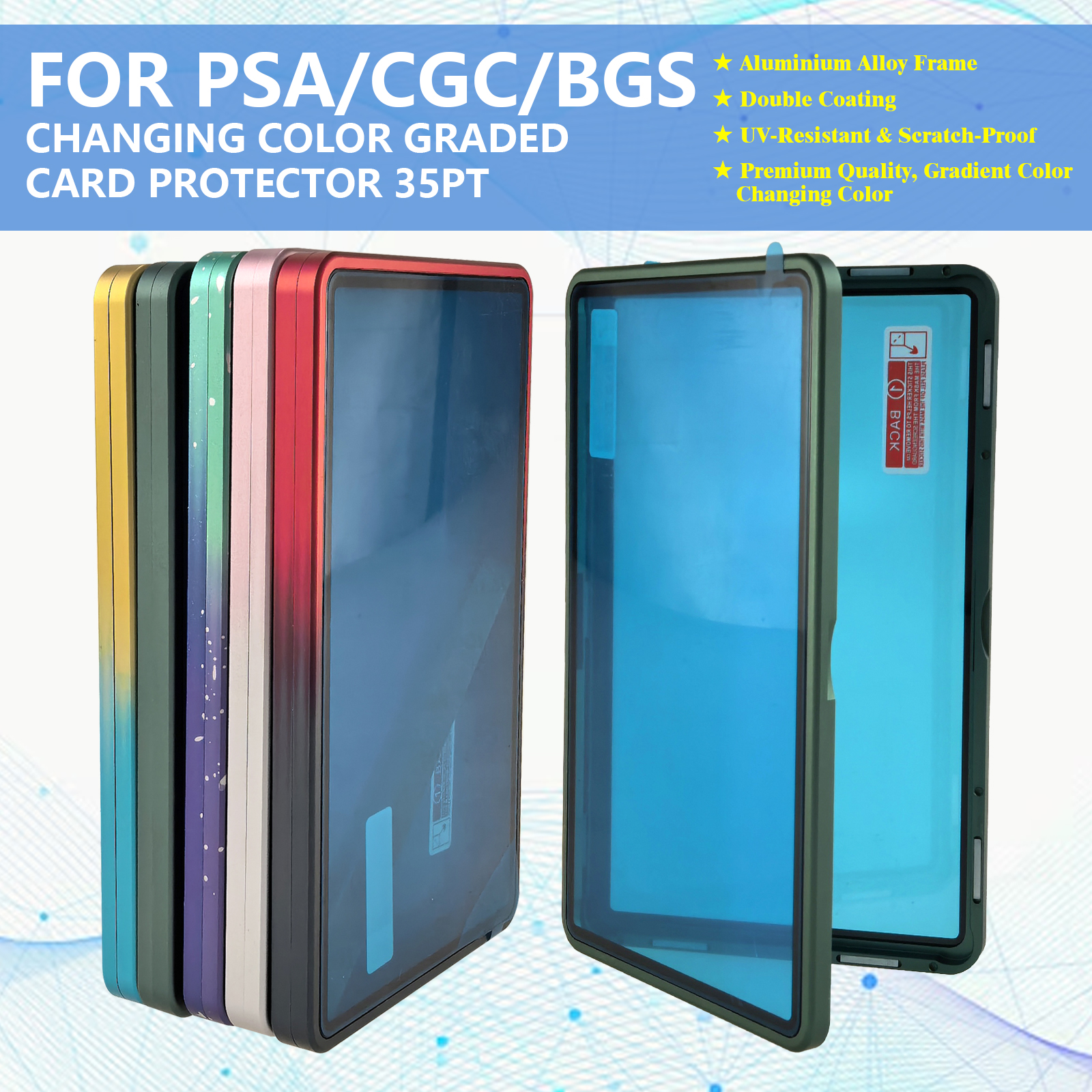 Gradient Color Aluminum Alloy  - Graded Card Display avis et prix