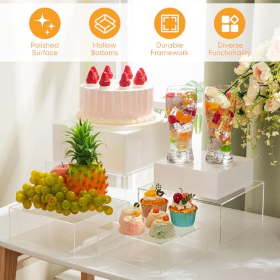 Buffet Risers Set of 10 Acryli - Display Risers Set avis et prix