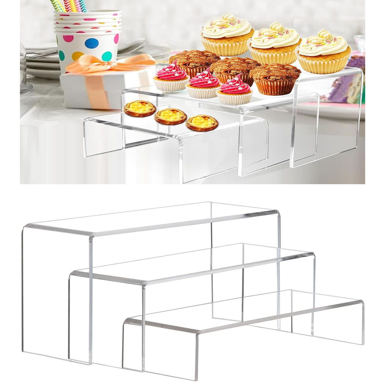 3 pieces of acrylic display sh - Pop Display Shelf avis et prix