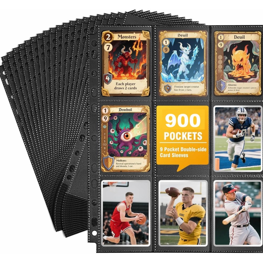 50Pack 900 Pockets Trading Car - Trading Card Binder avis et prix