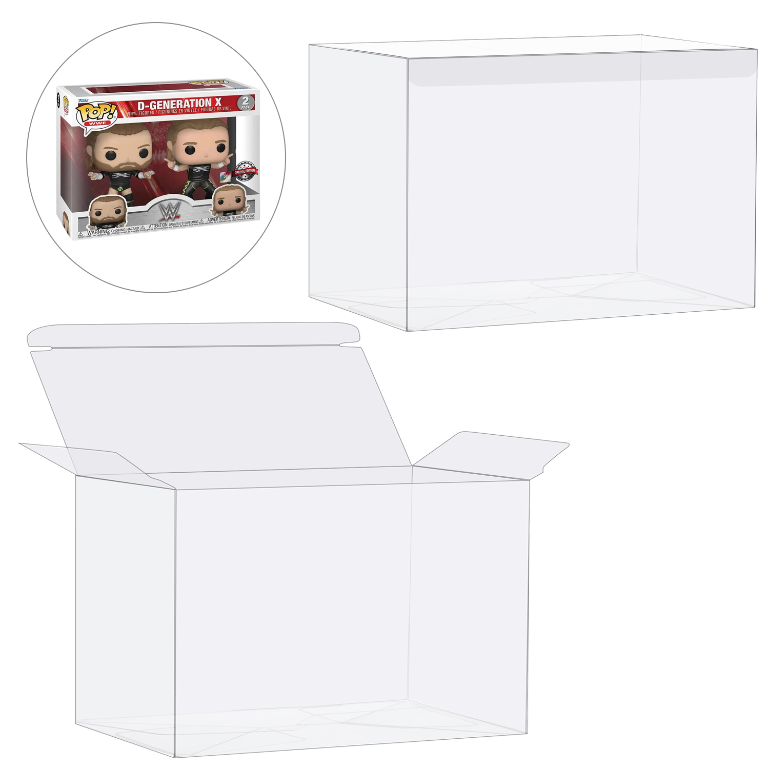 HIGOPLAY 2 in 1 Pack Protectiv - Funko Pop Protector avis et prix