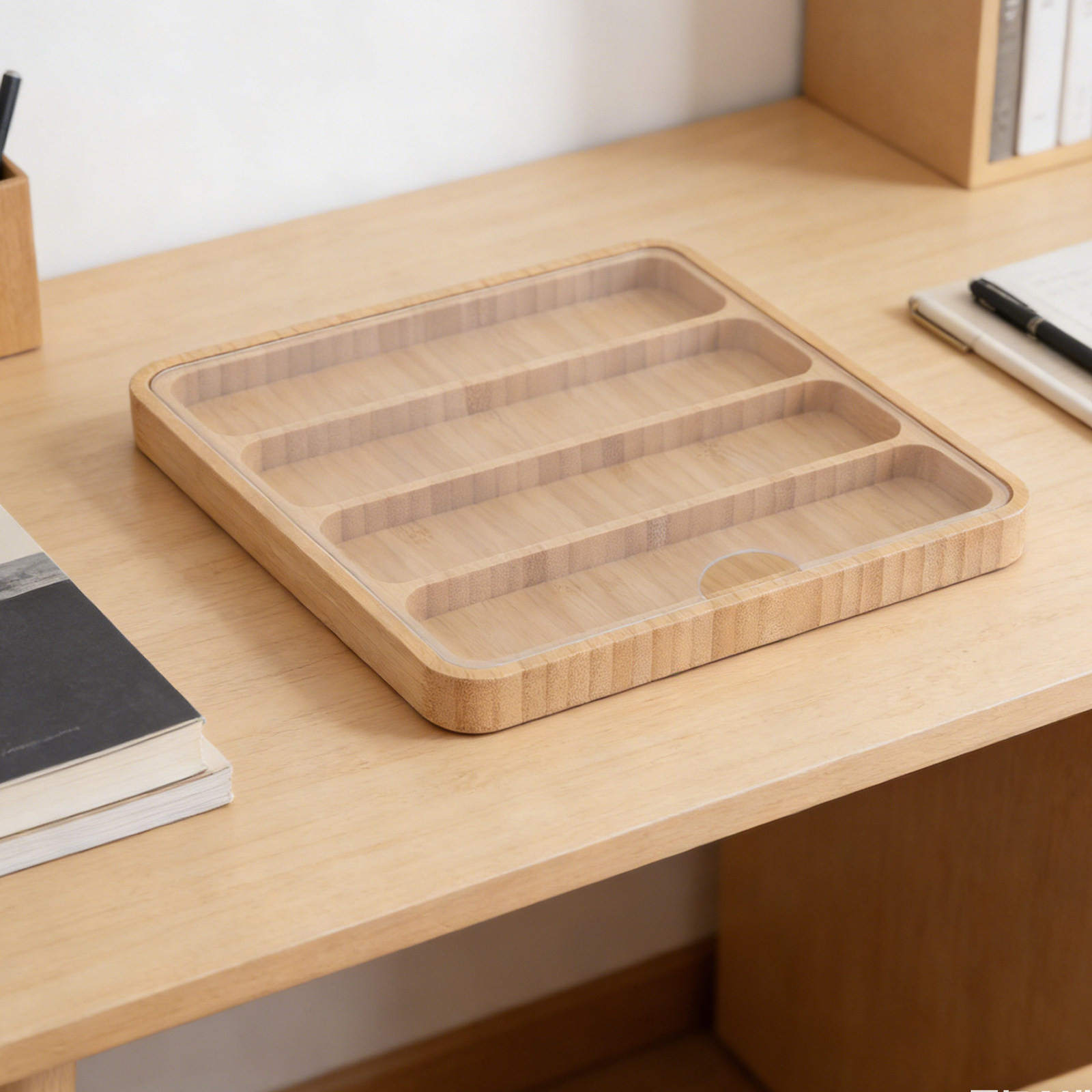 Bamboo Watch Band Storage Box  - Display Case Acrylic avis et prix
