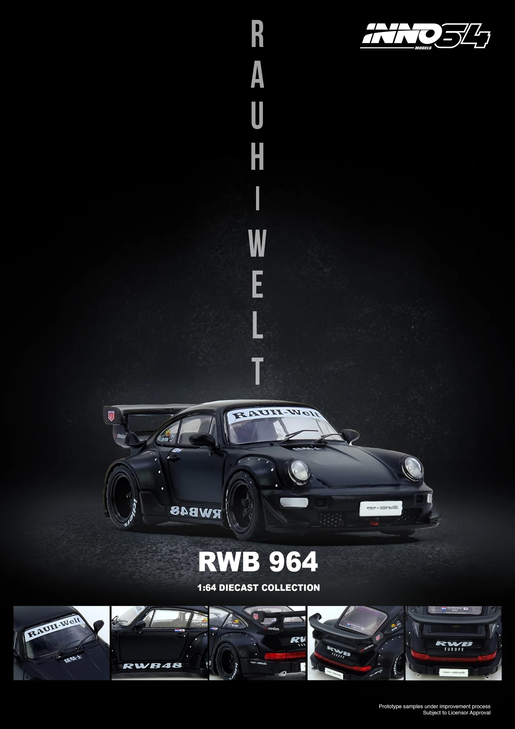 INNO64 1:64 Porsche 911 RWB 96 - Die Cast Car 1 64 avis et prix