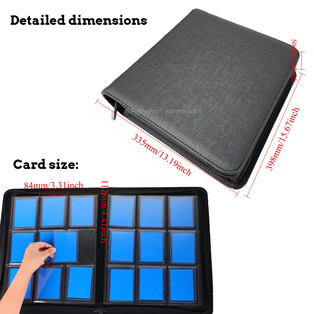 9 Pocket PU Leather Toploader  - Pokemon Binder Card avis et prix