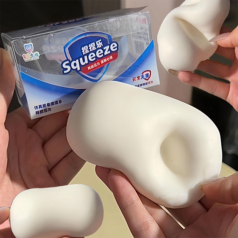 Soft Fake White Soap Squishy S - Fidget Cube Original avis et prix