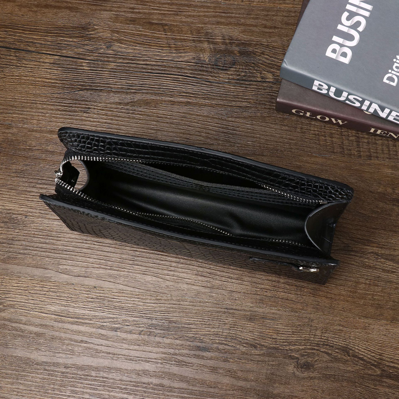 Men's Genuine Leather Clutch B - Card Top Loader avis et prix