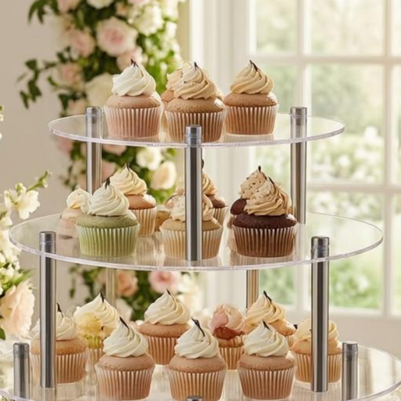 Acrylic Cake Stand Cylindrical - Display Risers Set avis et prix