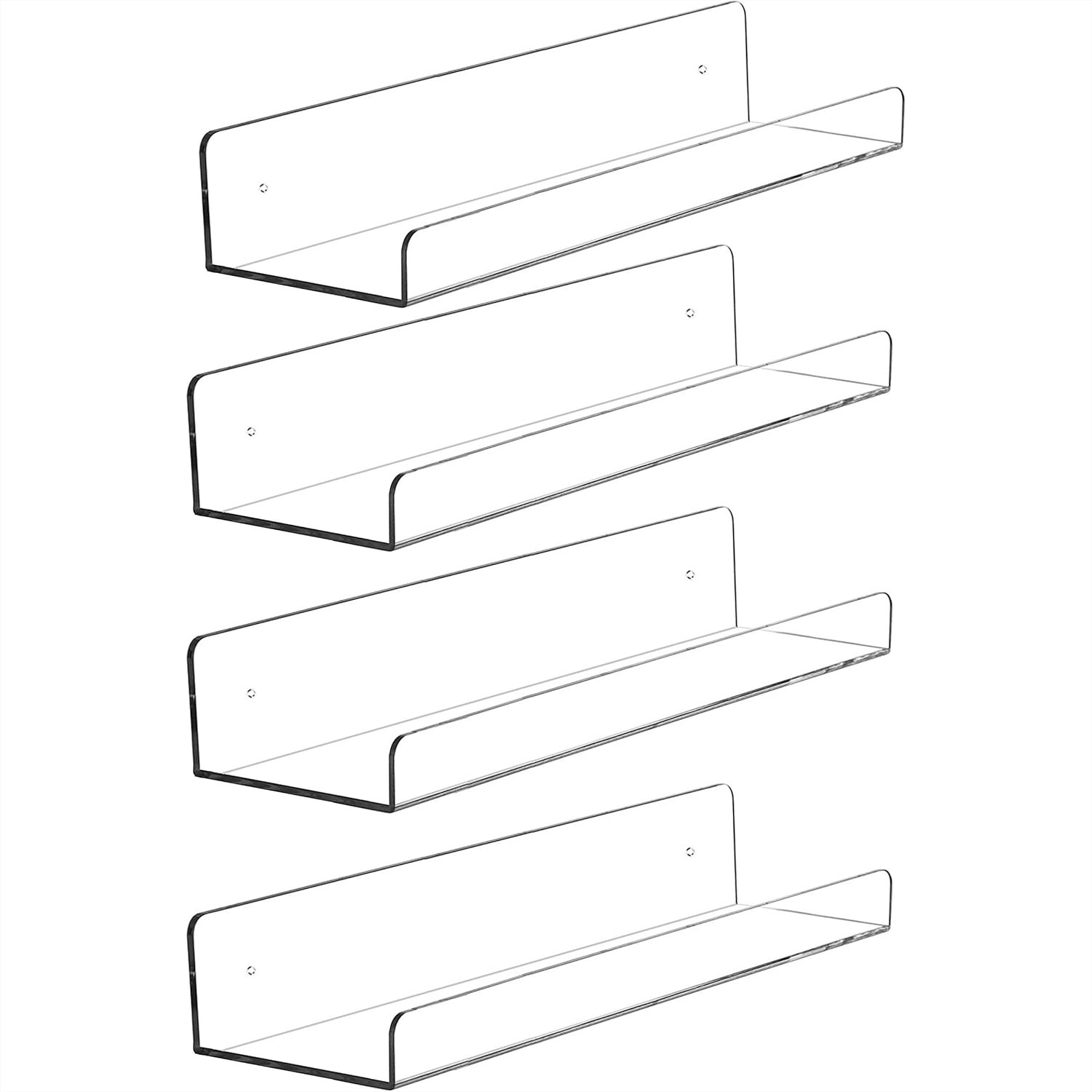 4 Pack Clear Acrylic Floating  - Pop Display Shelf avis et prix