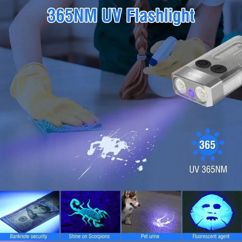 BORUiT V10 Keychain UV LED EDC - Fidget Cube Original avis et prix