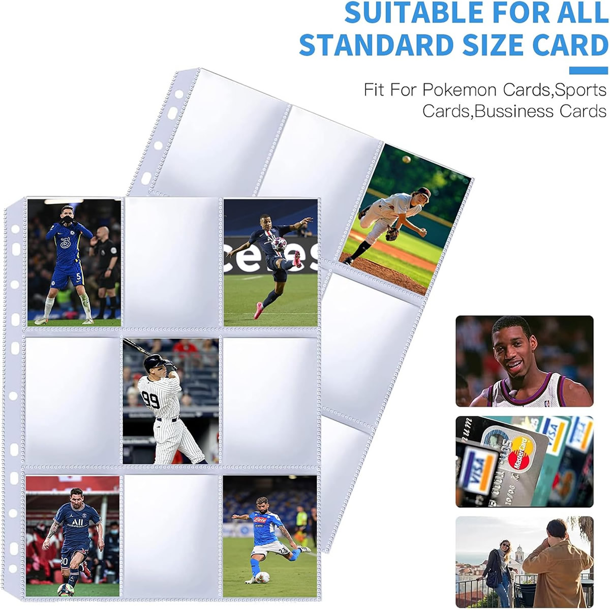 50 Pack 9 Pocket Card Sleeves  - Trading Card Binder avis et prix