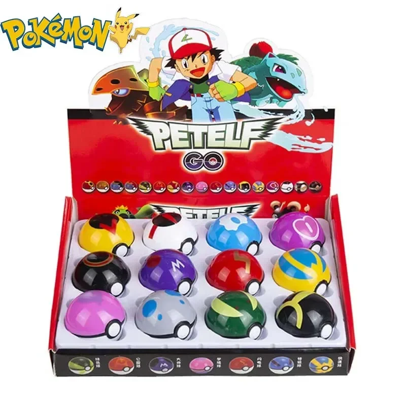 12Pcs Pokemon Figure Pokeball  - Vinyl Figure Blank avis et prix