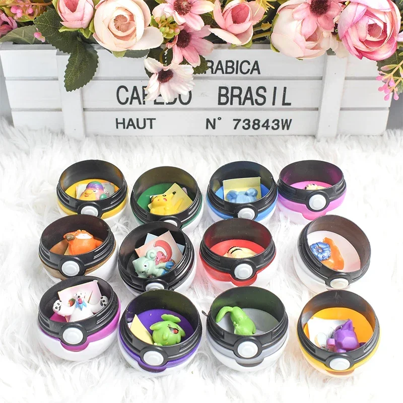 12Pcs Pokemon Figure Pokeball  - Vinyl Figure Blank avis et prix