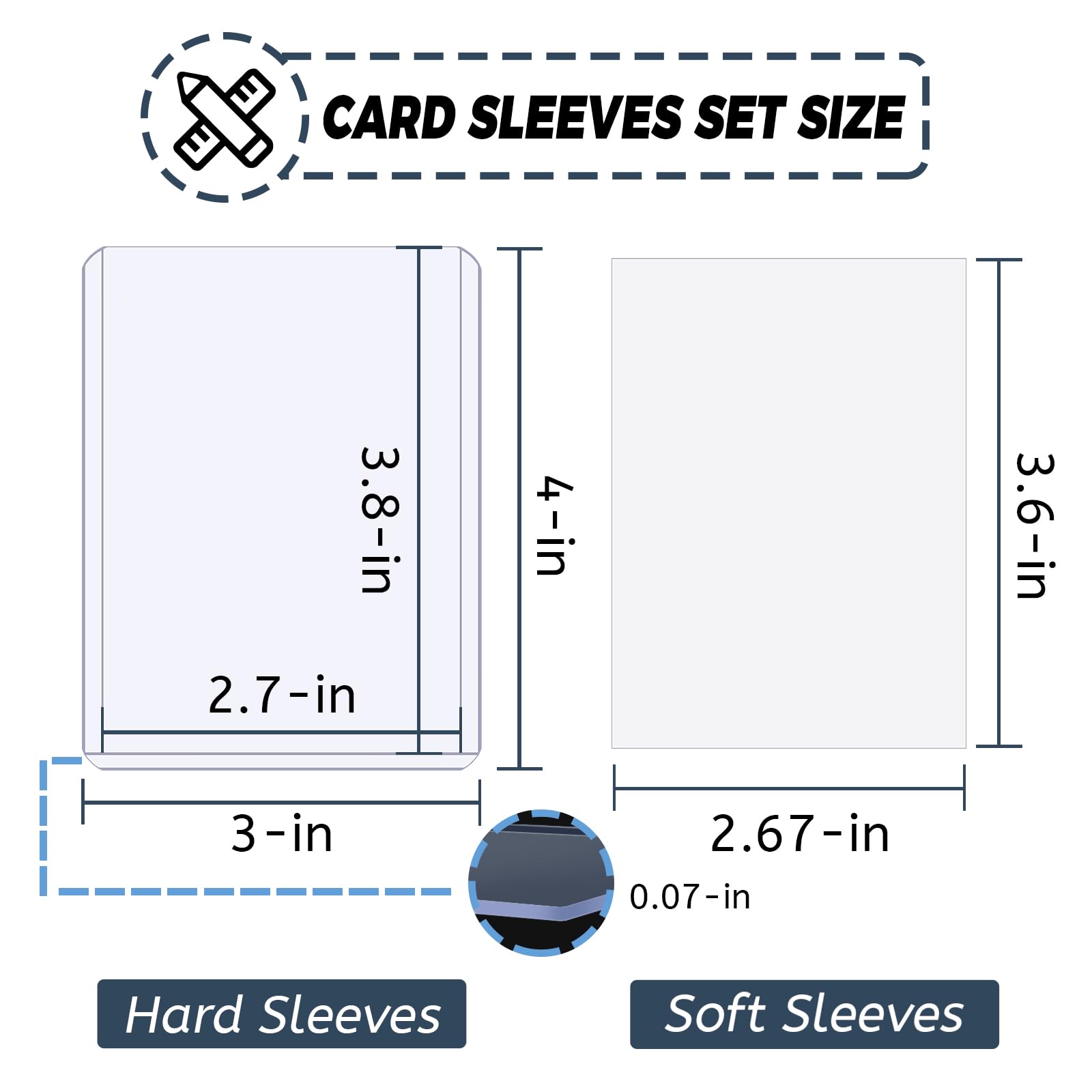 100-600pcs Card Sleeves Hard S - Pokemon Binder Card avis et prix