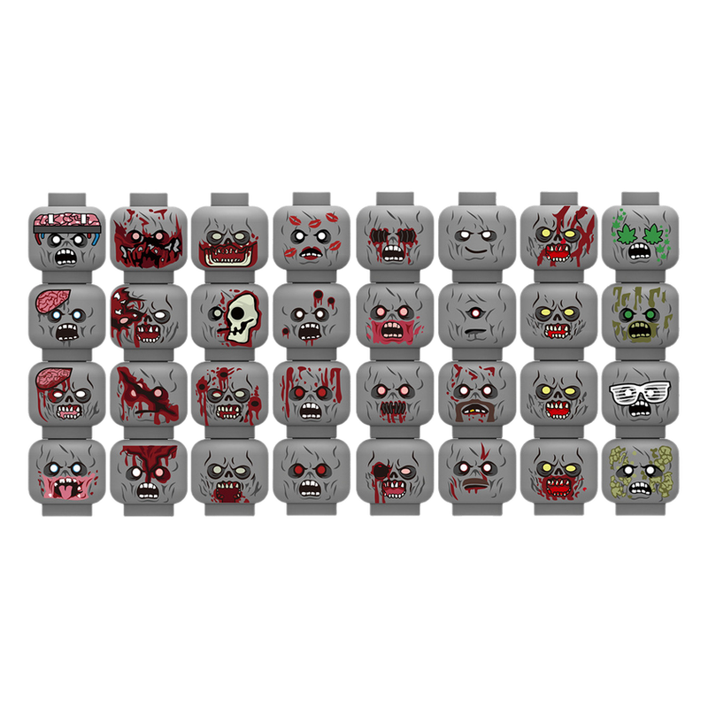Injured Emotional Face Heads B - Lego Minifigure Holder avis et prix