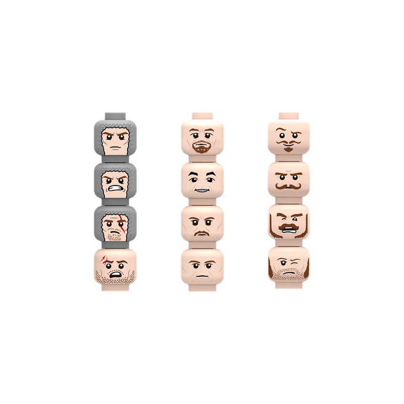 Injured Emotional Face Heads B - Lego Minifigure Holder avis et prix