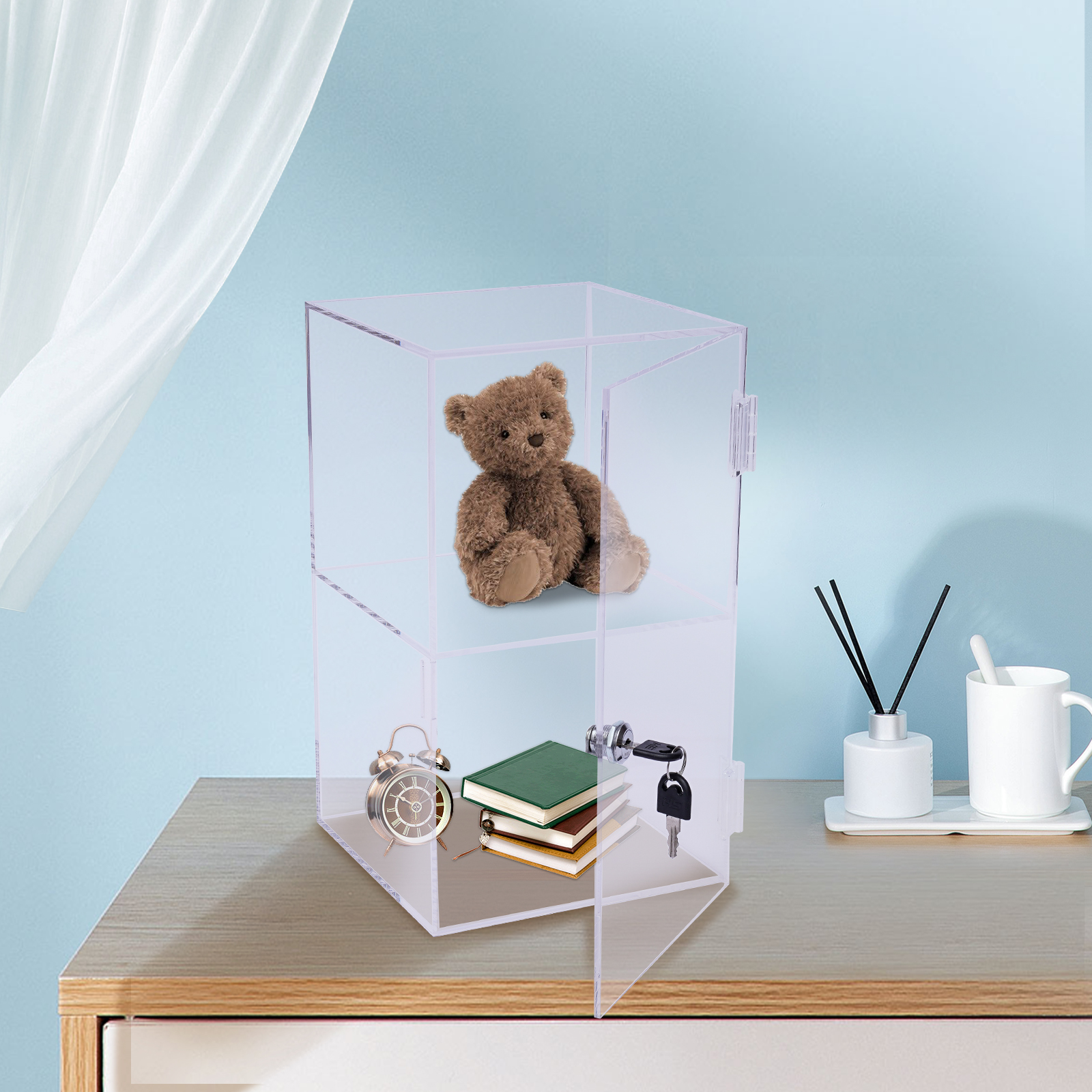 Transparent Acrylic 20x20x35cm - Display Case Acrylic avis et prix