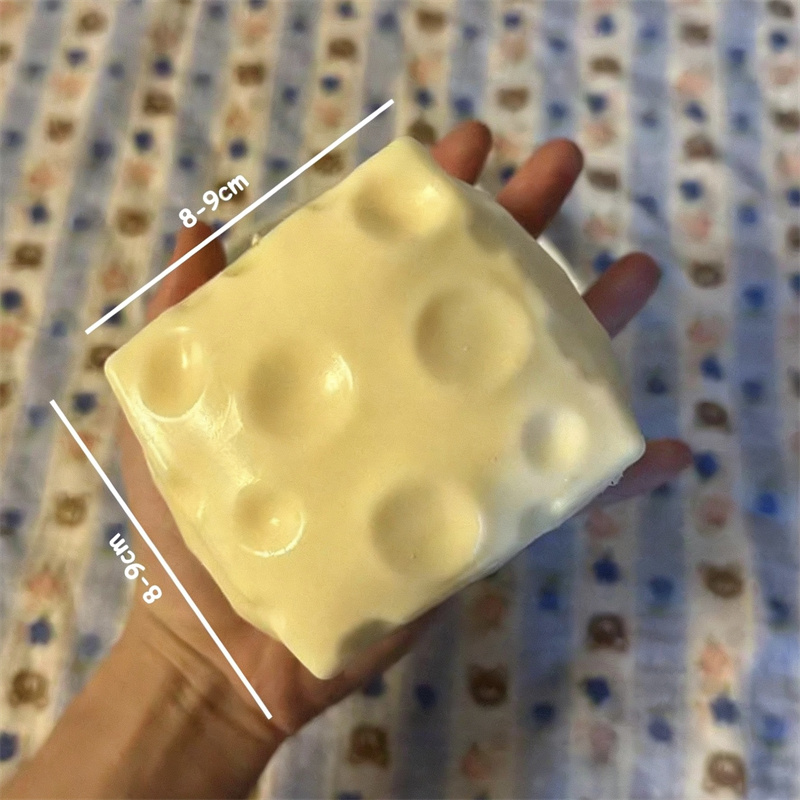 ◔Jumbo Cheese Cube Stress Ball - Fidget Cube Original avis et prix